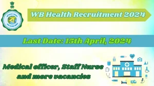 WB Health Recruitment 2024, Apply for Medical offi...