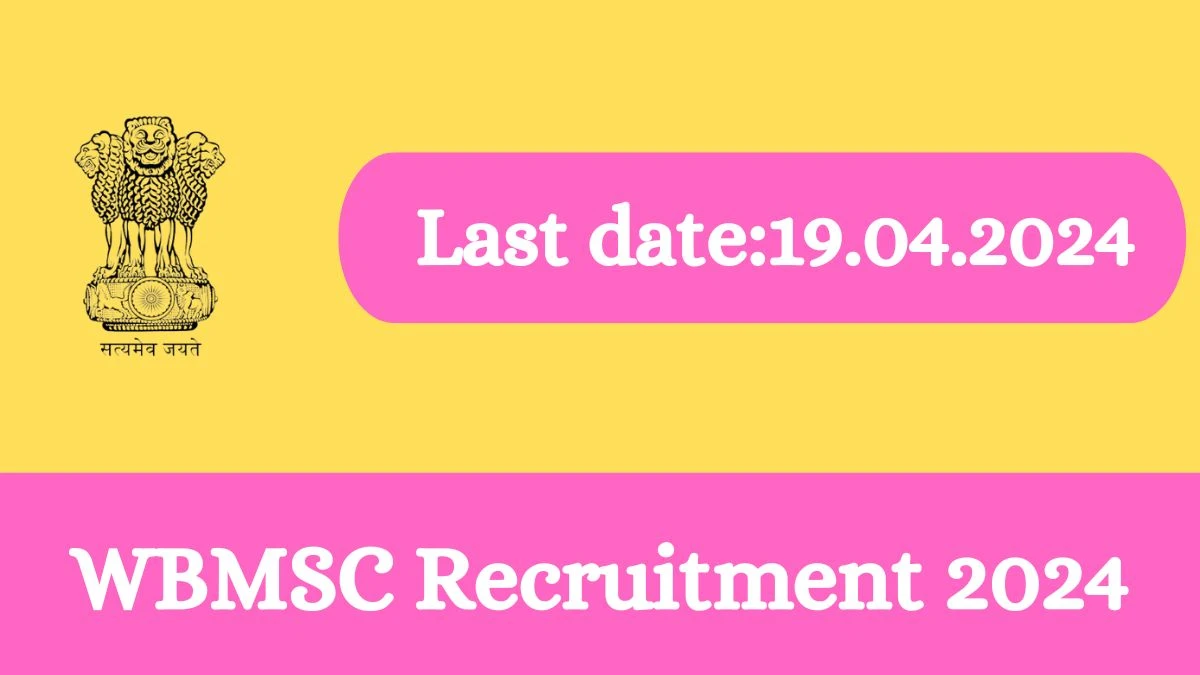 WBMSC Recruitment 2024 - Latest Sanitary Inspector Vacancies on 14 March 2024