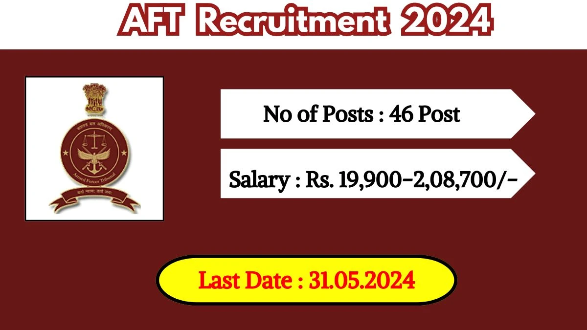 AFT Recruitment 2024 Check Post, Age Limit, Qualification, Salary And How To Apply