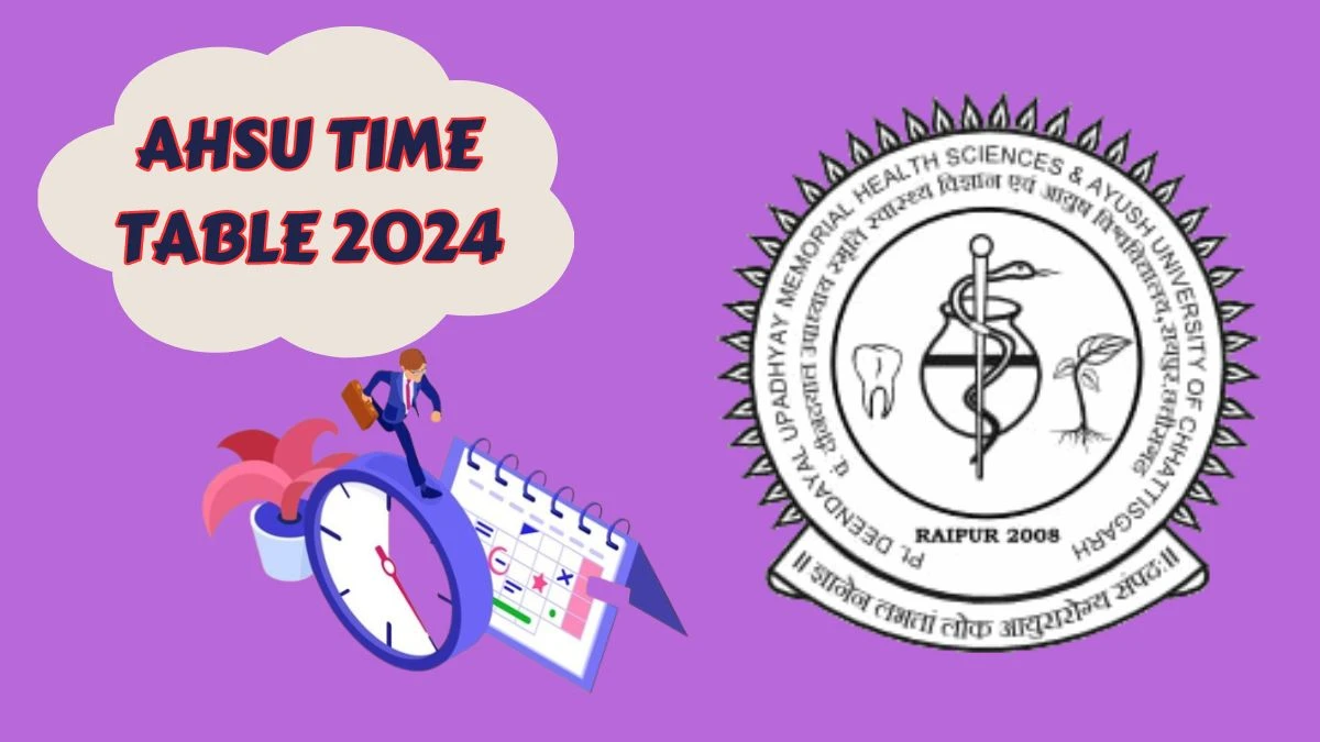 AHSU Time Table 2024 (Link Out) at cghealthuniv.com