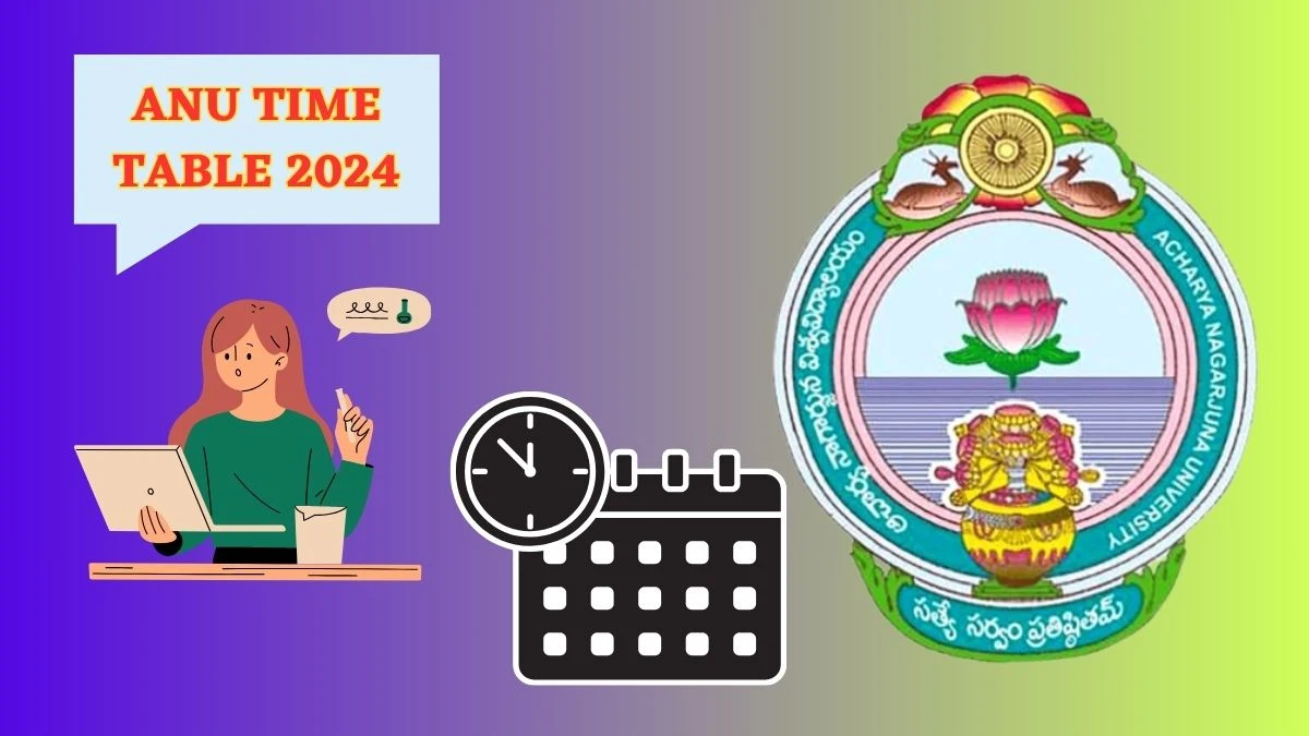 ANU Time Table 2024 (Declared) at nagarjunauniversity.ac.in