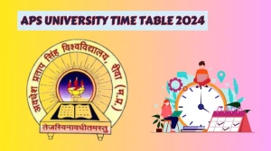 APS University Time Table 2024 (Declared) at apsurewa.ac.in