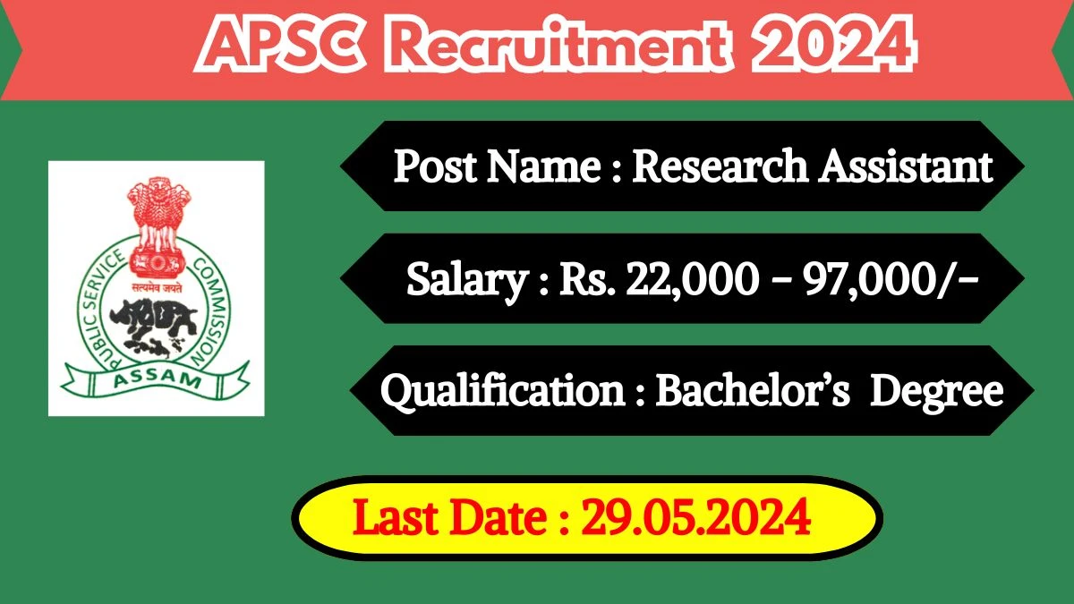 APSC Recruitment 2024 New Notification Out, Check Post, Vacancies, Salary, Qualification, Age Limit and How to Apply