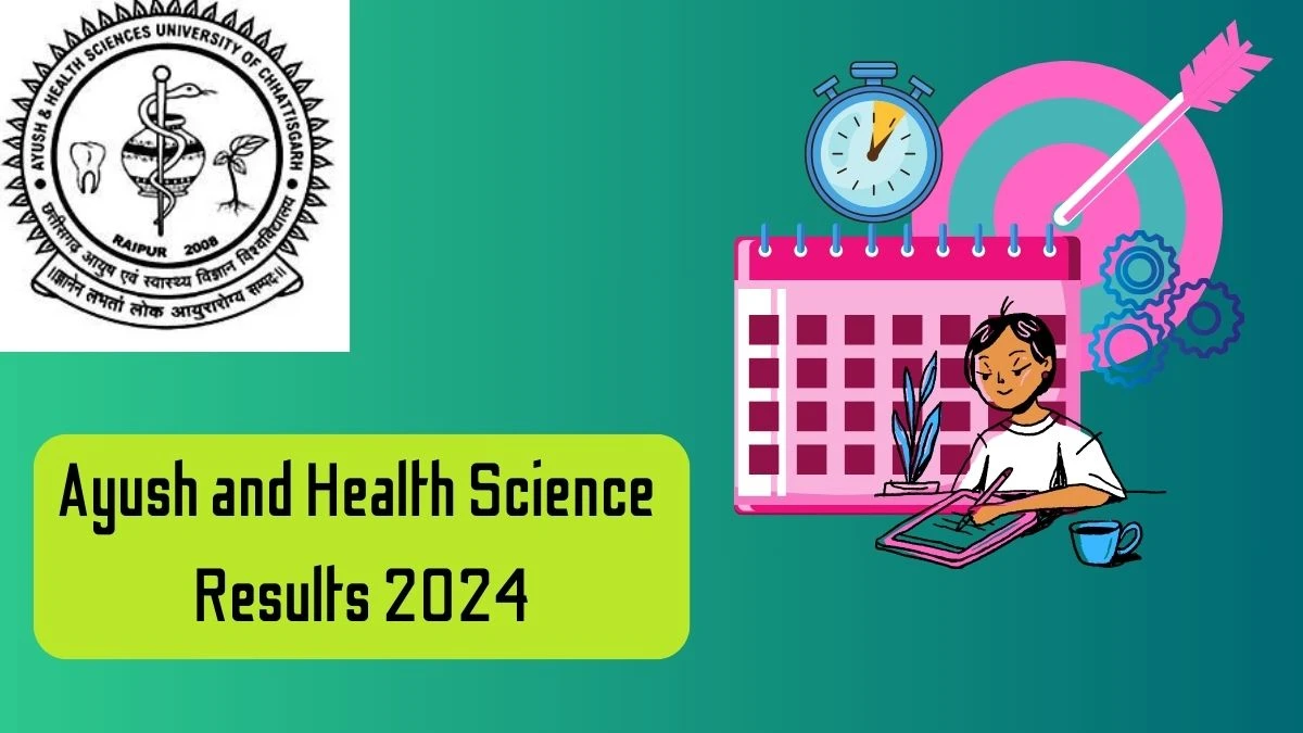 Ayush and Health Science Results 2024 (Out) at cghealthuniv Check Result of Revaluation M.B.B.S. Result 2024