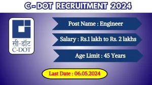 C-DOT Recruitment 2024 Monthly Salary Up To 2,00,000, Check Posts, Vacancies, Qualification, Age, Selection Process and How To Apply