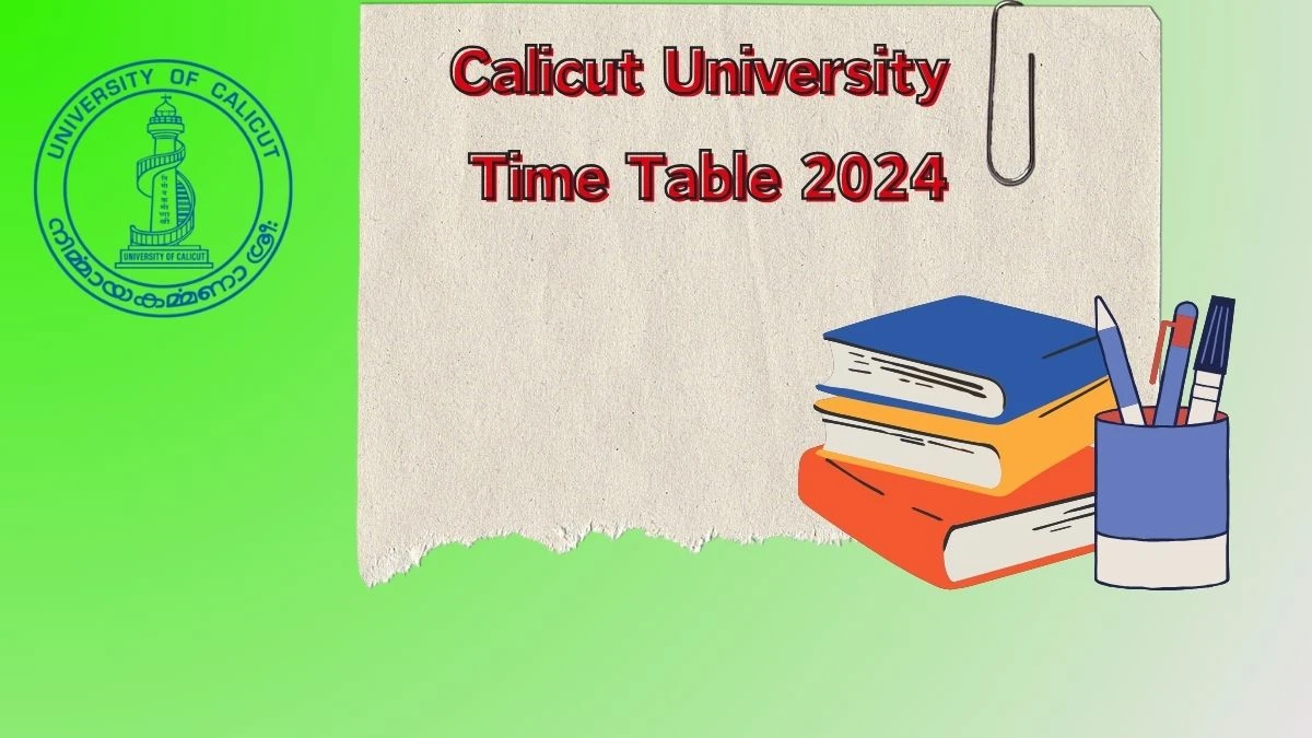 Calicut University Time Table 2024 (Out) uoc.ac.in Download Date Sheet for Practicals of 4th Sem B.voc.Data Science