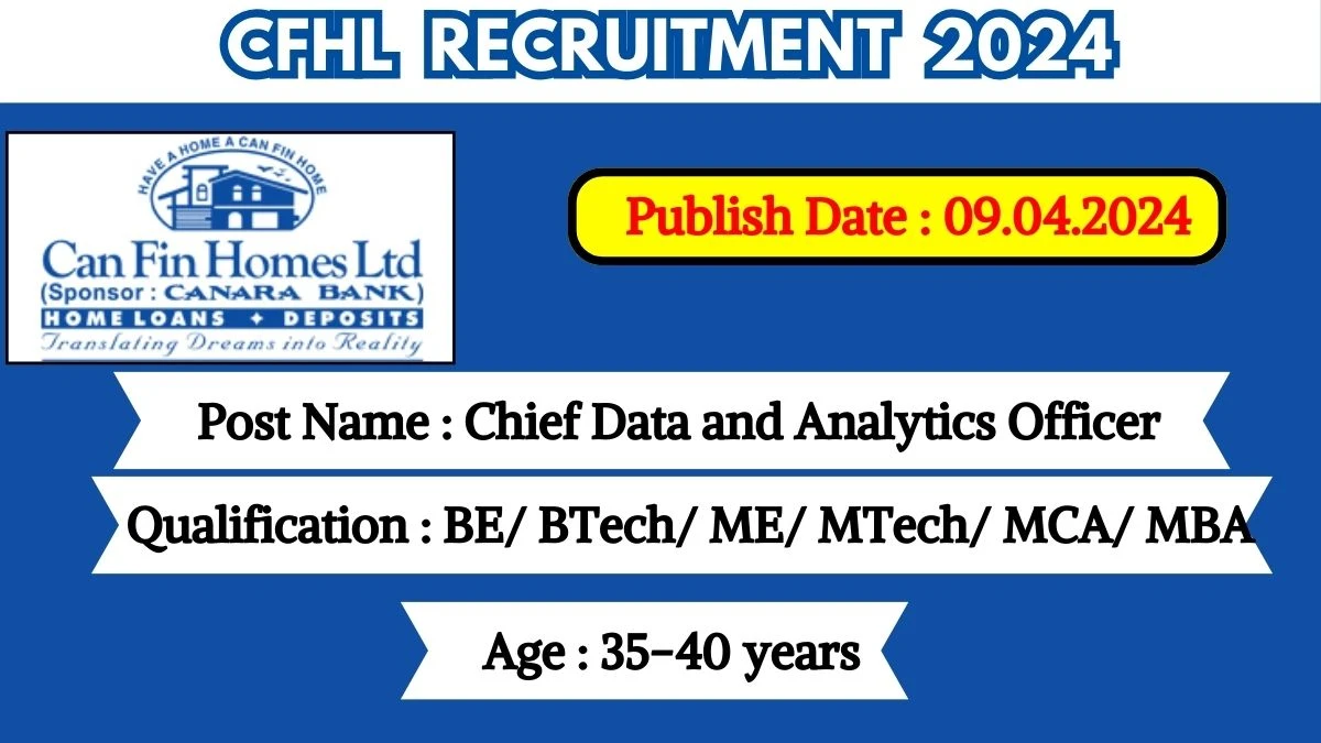 CFHL Recruitment 2024 New Notification Out, Check Post, Qualification, Age Limit and How to Apply