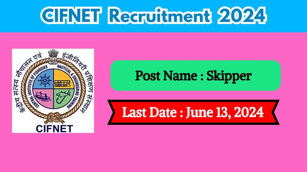 CIFNET Recruitment 2024 Check Posts, Salary, Qualification And How To Apply