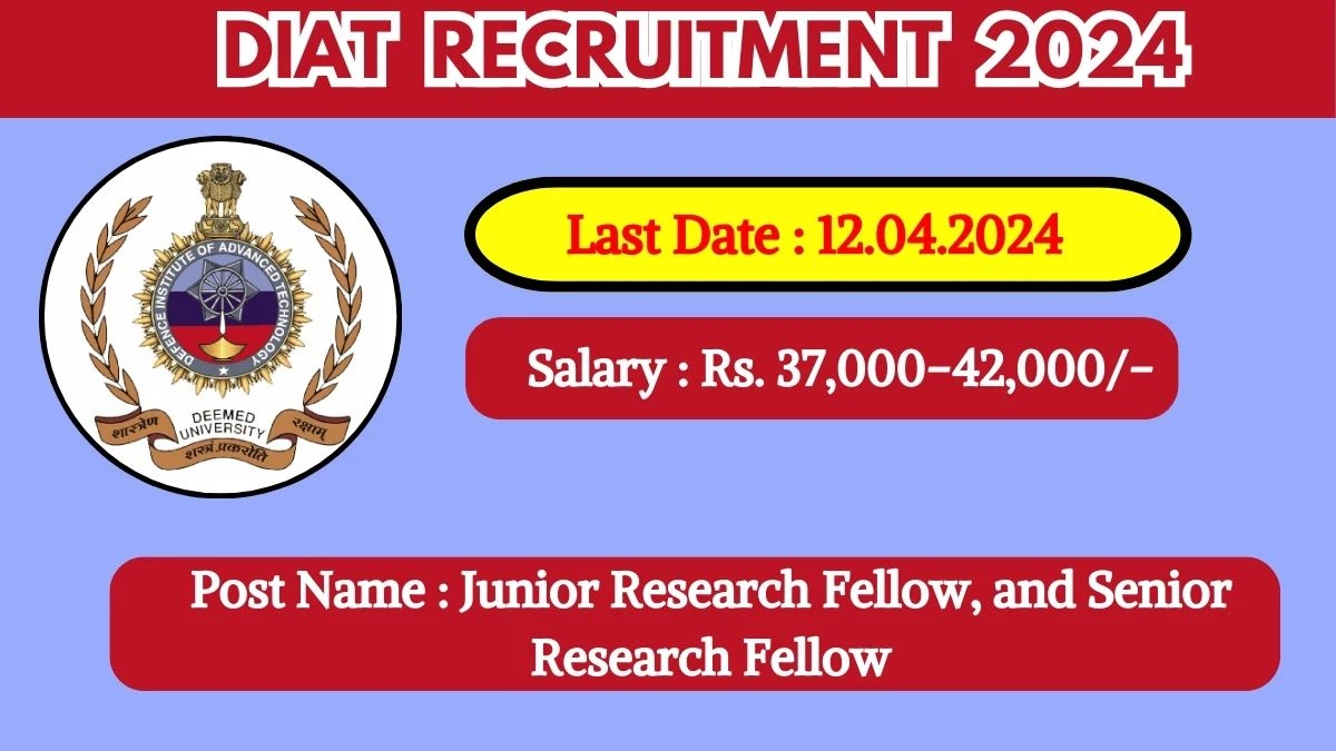 DIAT Recruitment 2024 Check Post, Age Limit, Salary, Qualification And Other Important Details