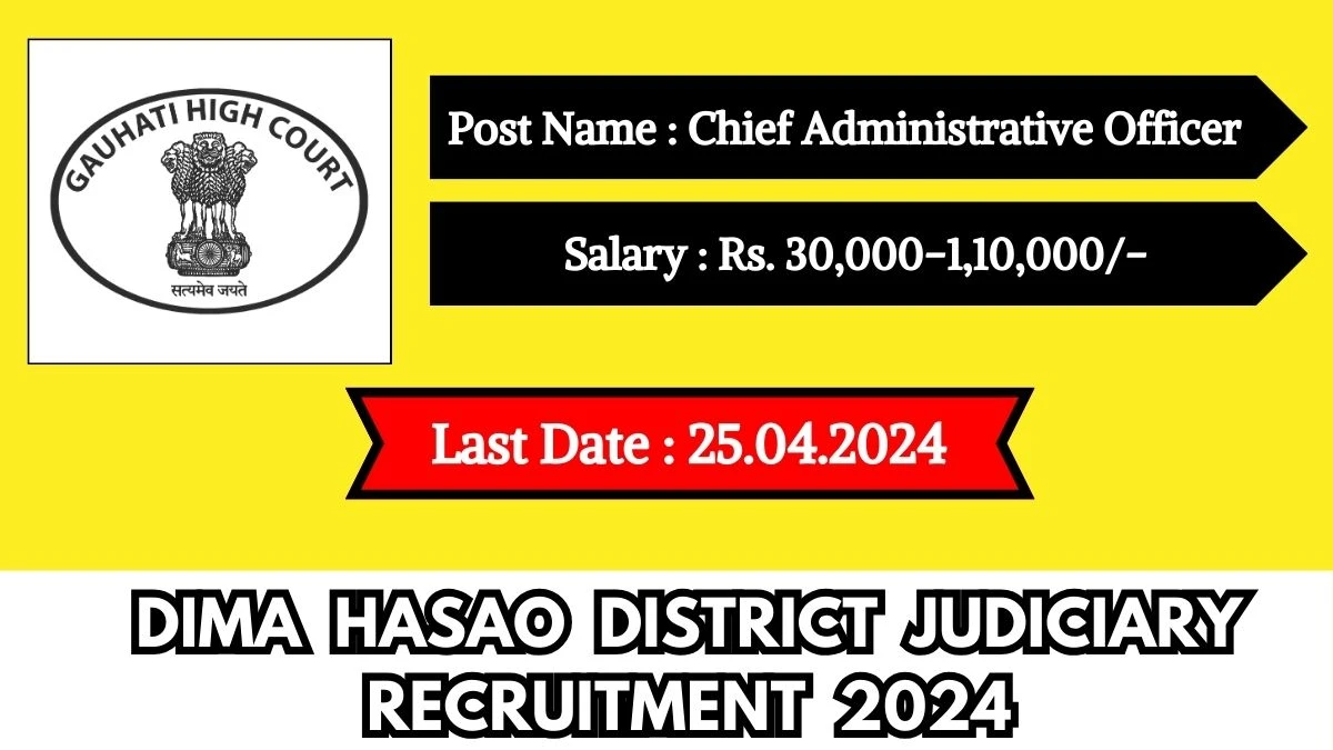 Dima Hasao District Judiciary Recruitment 2024 New Opportunity Out, Check Post, Salary, Age, Qualification And Other Vital Details