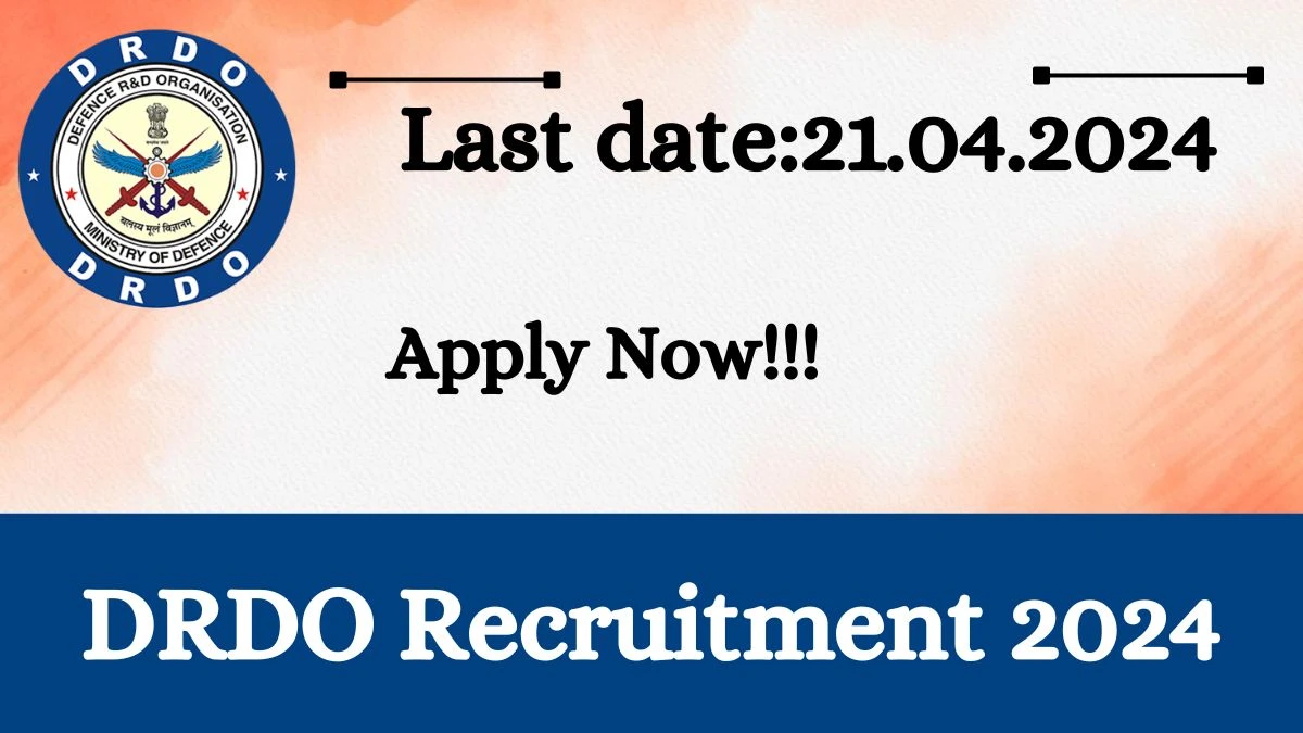 DRDO Recruitment 2024: New Notification Out, Check Post, Age Limit, Salary and Applying Procedure