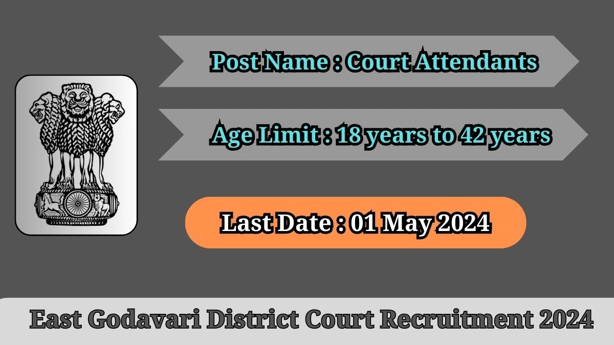 East Godavari District Court Recruitment 2024 Check Post, Vacancies, Salary, Age Limit And How To Apply