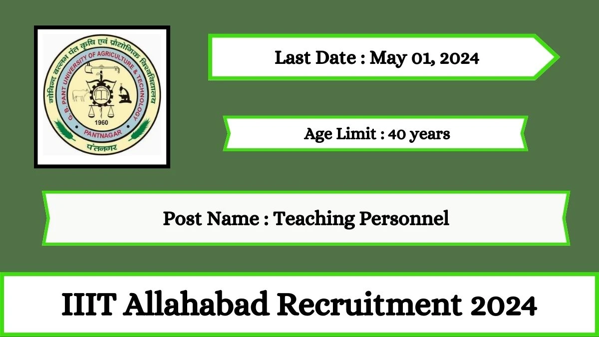 GBPUAT Recruitment 2024 Check Posts, Salary, Qualification, Age Limit And How To Apply