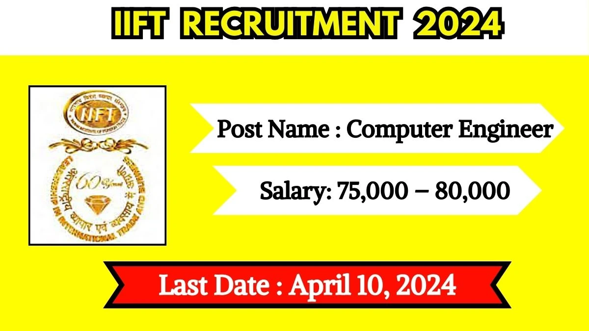 IIFT Recruitment 2024 Check Post, Age Limit, Salary, Qualification And Applying Procedure