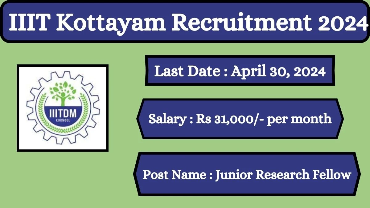 IIIT Kottayam Recruitment 2024 Check Posts, Salary, Qualification And How To Apply