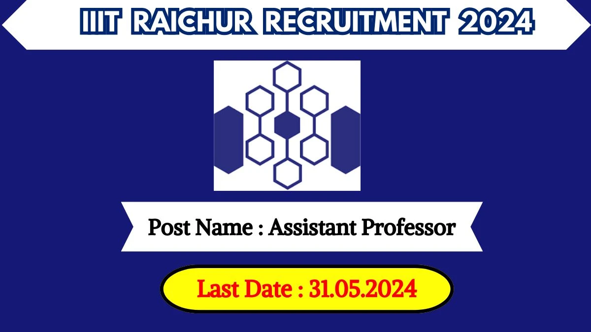 IIIT Raichur Recruitment 2024 New Notification Out, Check Post, Vacancies, Eligibility And Other Details