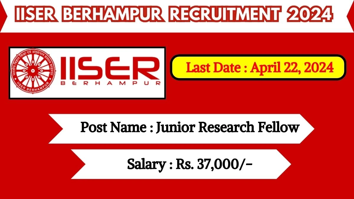 IISER Berhampur Recruitment 2024 Check Posts, Pay Scale, Qualification, Selection Process And How To Apply