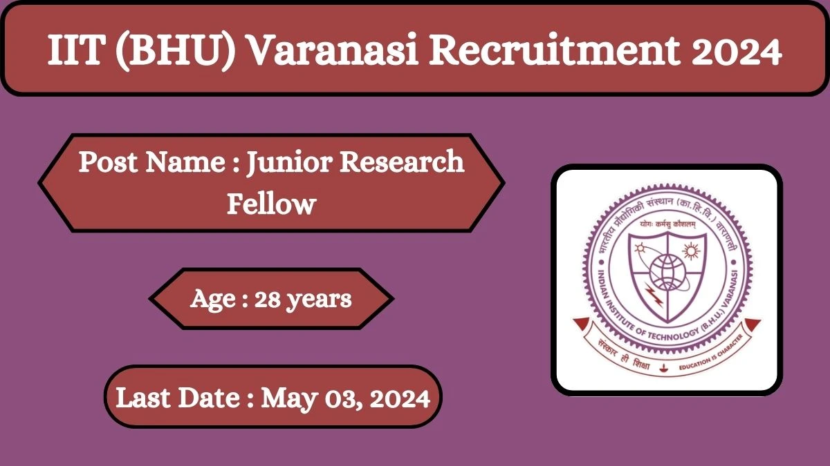IIT (BHU) Varanasi Recruitment 2024 Check Posts, Salary, Qualification And How To Apply
