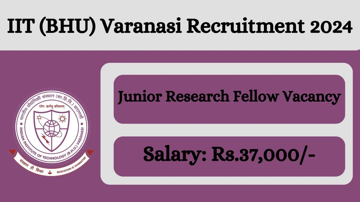 IIT (BHU) Varanasi Recruitment 2024 New Notification Out, Check Post, Vacancies, Salary, Qualification, Age Limit and How to Apply