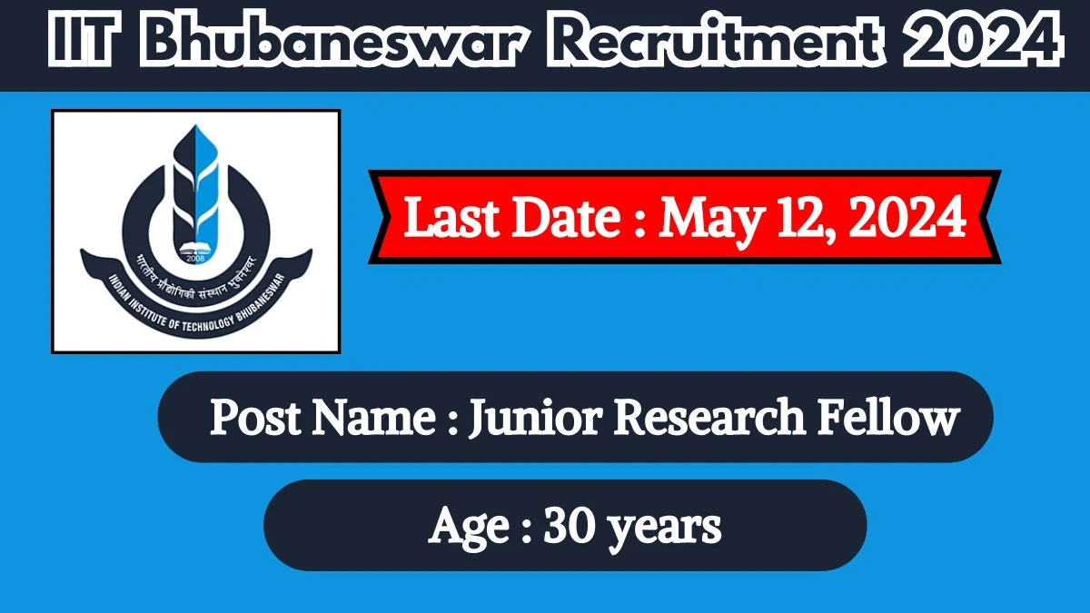 IIT Bhubaneswar Recruitment 2024 Check Posts, Salary, Qualification, Selection Process And How To Apply