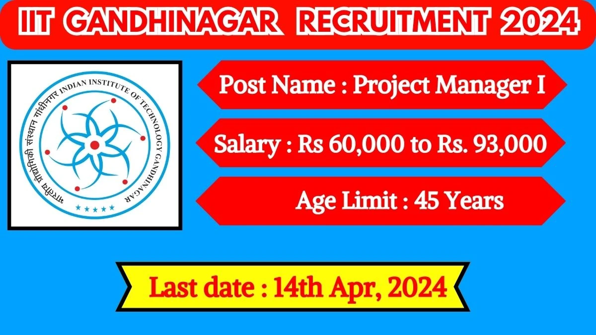 IIT Gandhinagar Recruitment 2024 Check Post, Vacancies, Salary, Age Limit And How To Apply