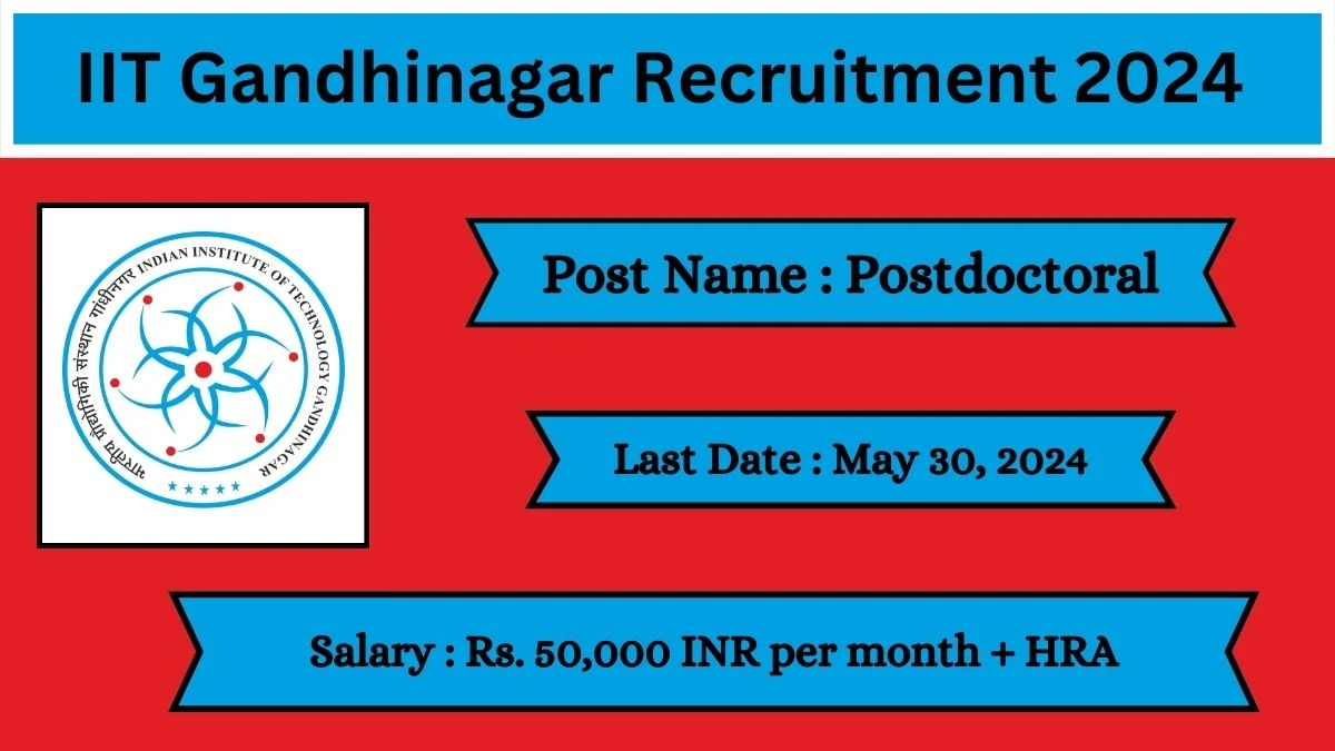 IIT Gandhinagar Recruitment 2024 Check Posts, Salary, Qualification And How To Apply