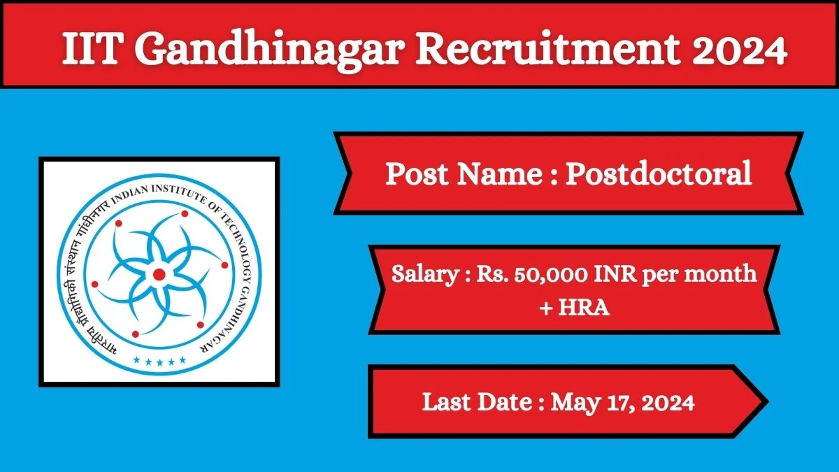 IIT Gandhinagar Recruitment 2024 Check Posts, Salary, Qualification And How To Apply