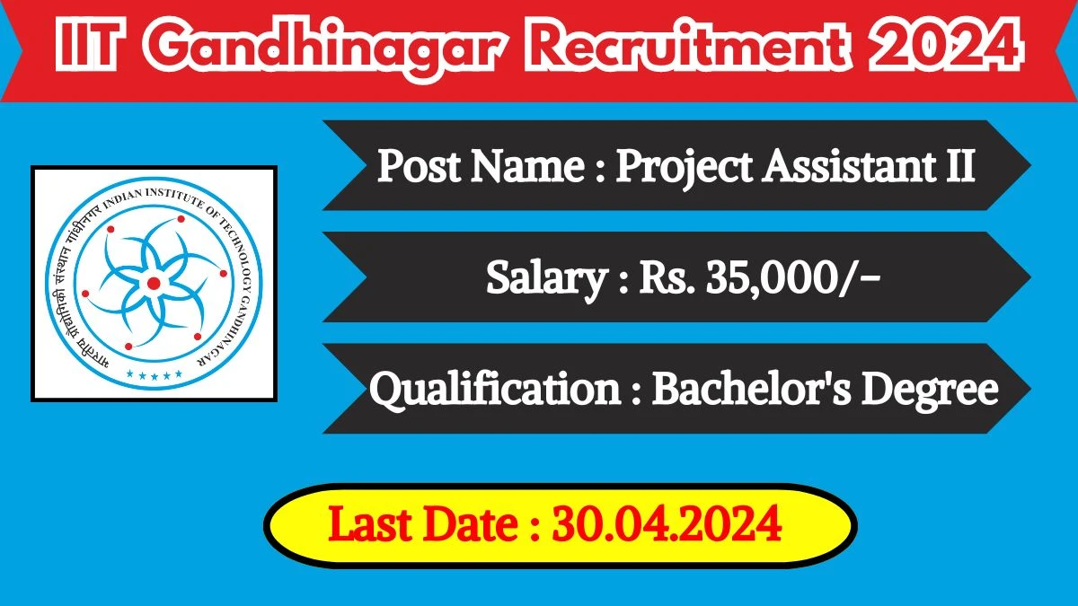 IIT Gandhinagar Recruitment 2024 New Opportunity Out, Check Vacancy, Post, Qualification and Application Procedure