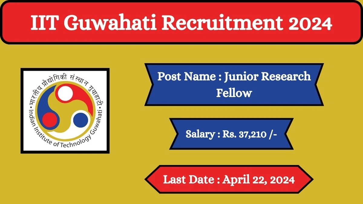 IIT Guwahati Recruitment 2024 Check Posts, Salary, Qualification And How To Apply