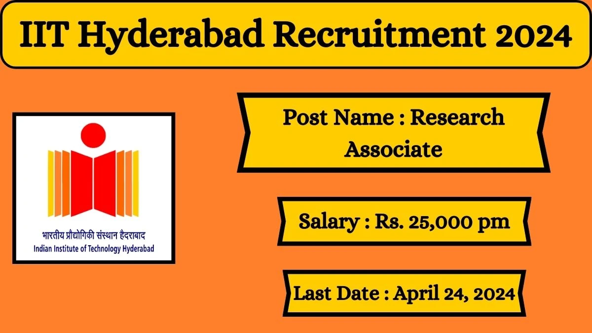IIT Hyderabad Recruitment 2024 Check Posts, Salary, Qualification, Age Limit, Selection Process And How To Apply