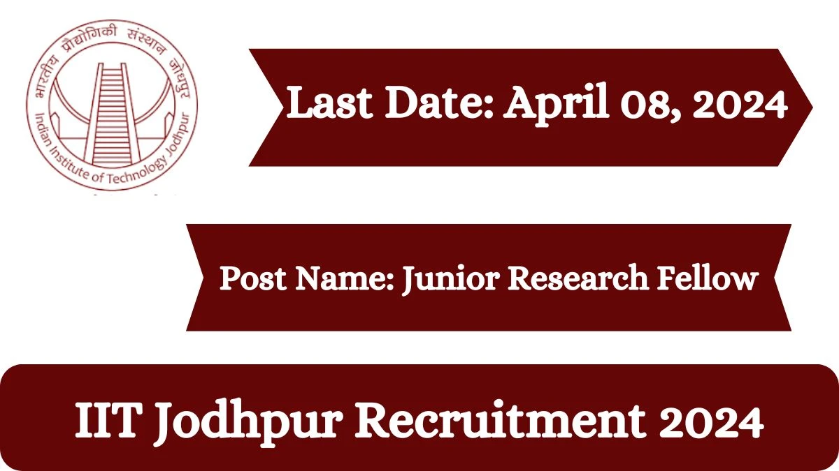 IIT Jodhpur Recruitment 2024 Check Post, Salary, Age, Qualification And Other Vital Details