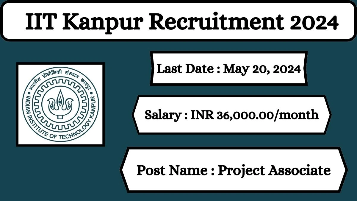 IIT Kanpur Recruitment 2024 Check Posts, Salary, Qualification, Age Limit, Selection Process And How To Apply