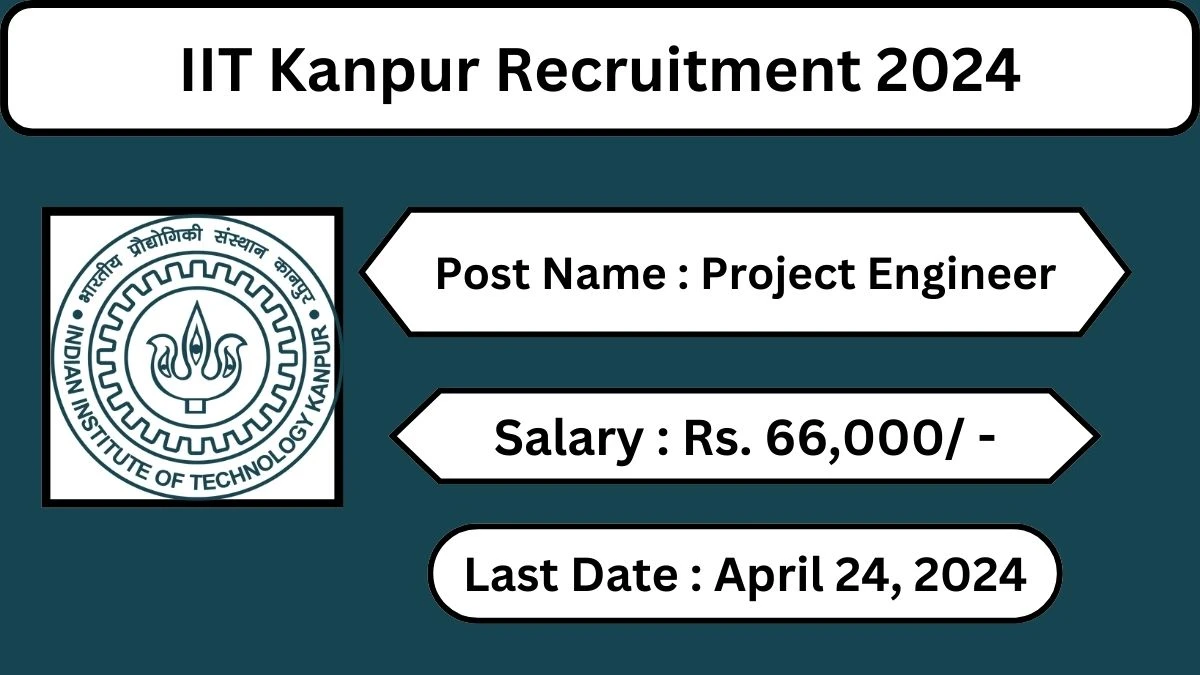 IIT Kanpur Recruitment 2024 Check Posts, Salary, Qualification And How To Apply