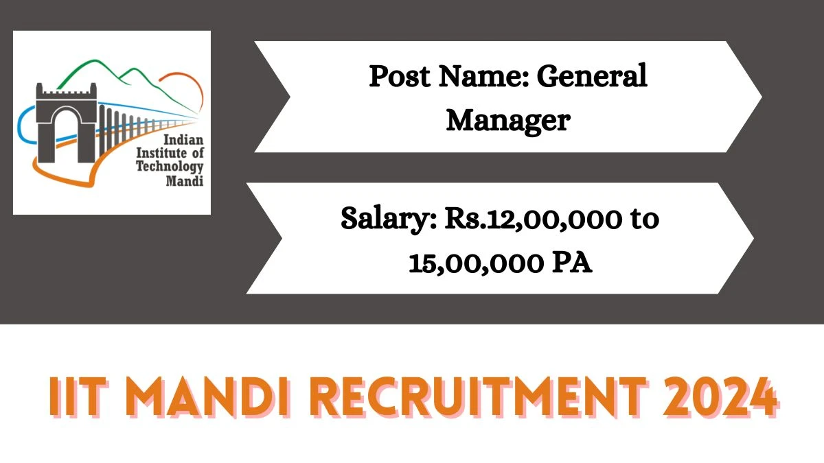 IIT Mandi Recruitment 2024 Check Post, Vacancies, Age Limit And Other Details