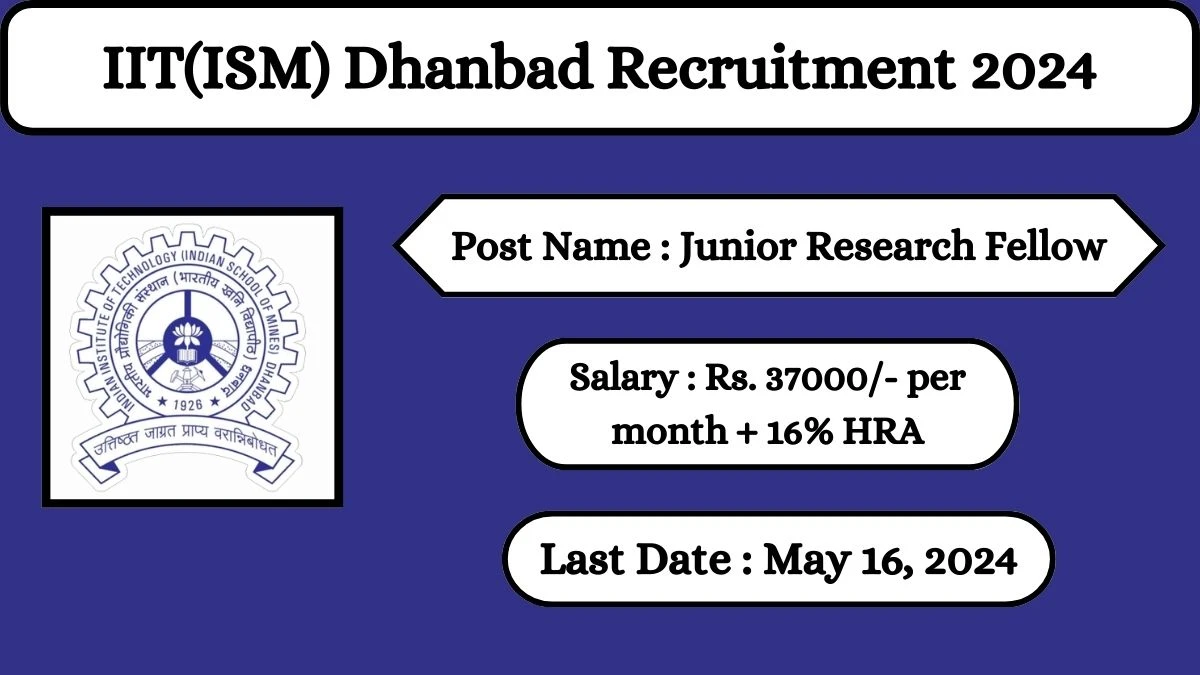 IIT(ISM) Dhanbad Recruitment 2024 Check Posts, Salary, Qualification And How To Apply