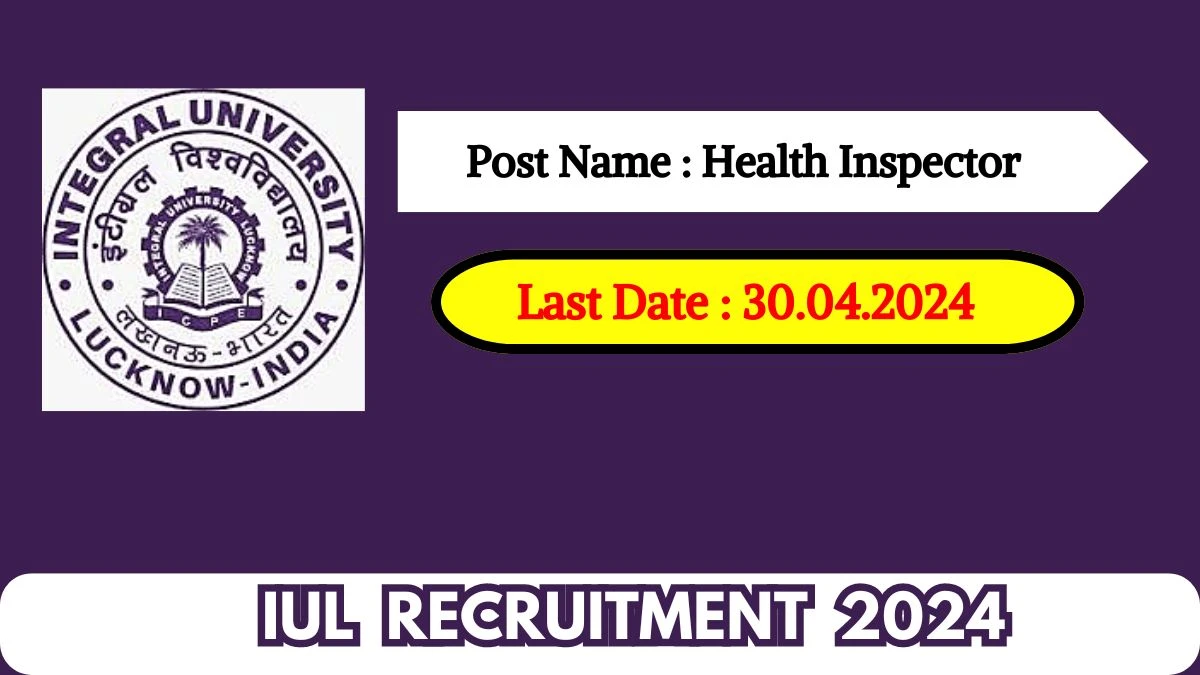 IUL Recruitment 2024 Check Post, Qualification, Salary And How To Apply