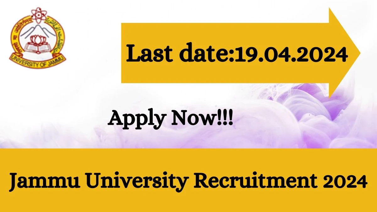 Jammu University Recruitment 2024: Notification Out For 16 Vacancies, Check Posts, Age, Remuneration, Tenure And How To Apply