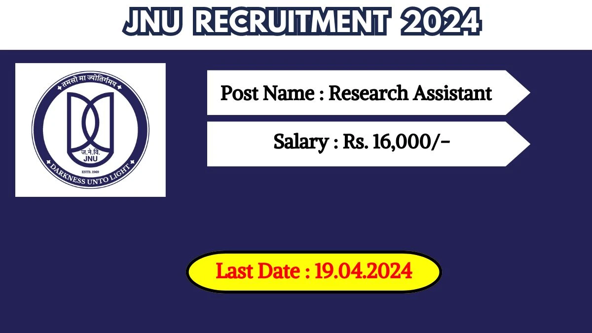 JNU Recruitment 2024 Notification Out, Check Post, Salary, Age, Qualification And How To Apply