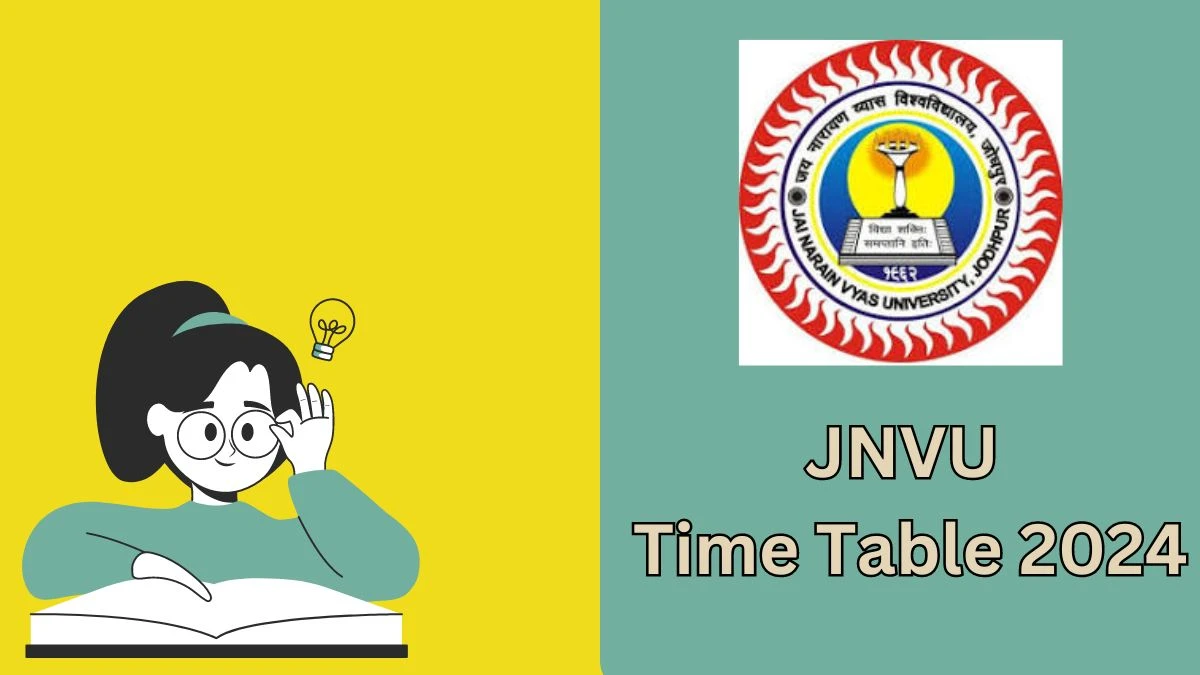 JNVU Time Table 2024 (PDF Out) jnvuiums.in