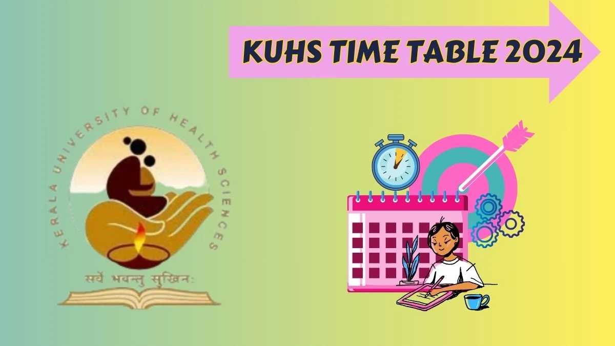 KUHS Time Table 2024 (Announced) at kuhs.ac.in