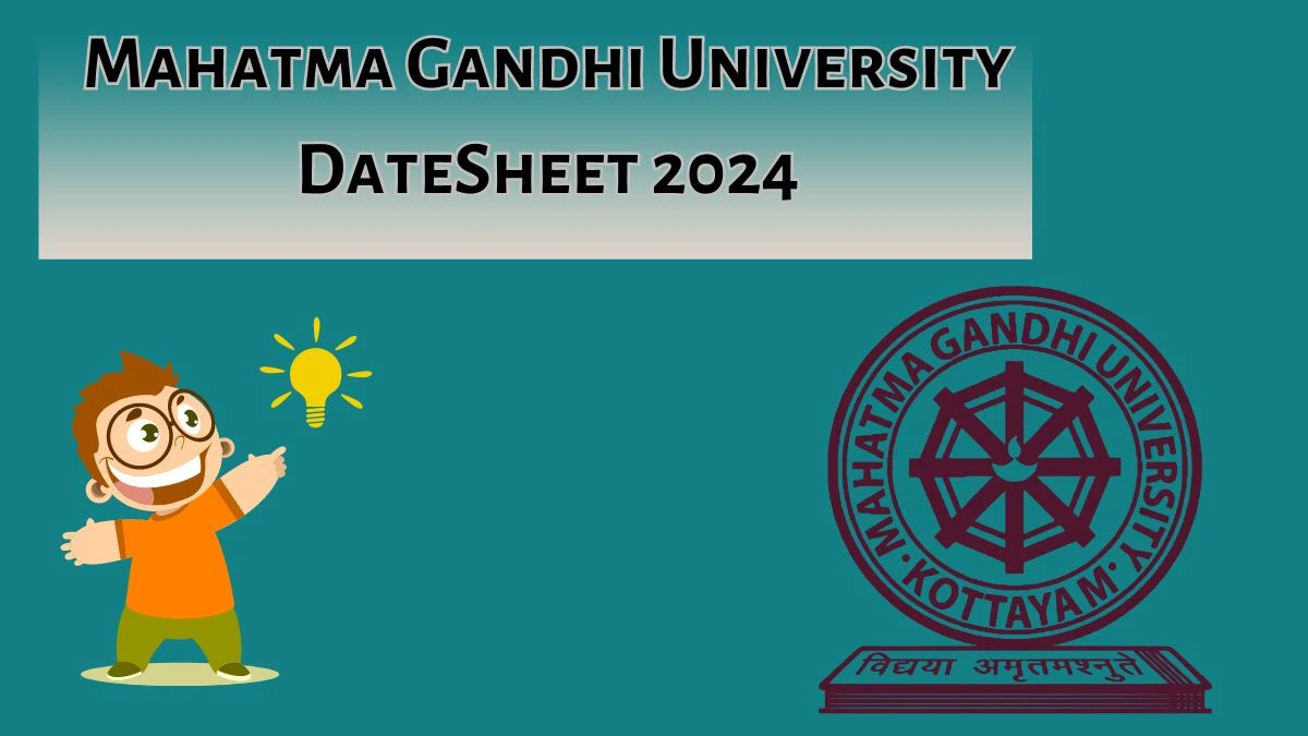 Mahatma Gandhi University DateSheet 2024 mgu.ac.in Check VI Sem B.sc Family & Community Science- Cbcs