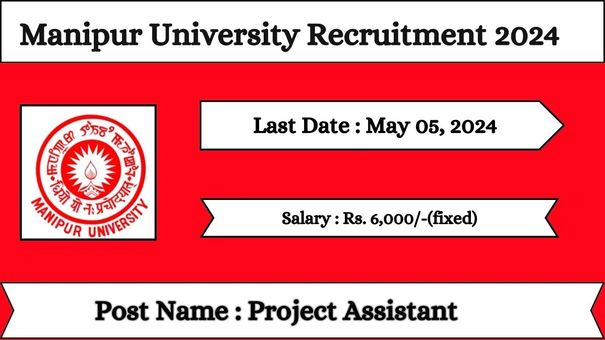 Manipur University Recruitment 2024 Check Posts, Salary, Qualification And How To Apply