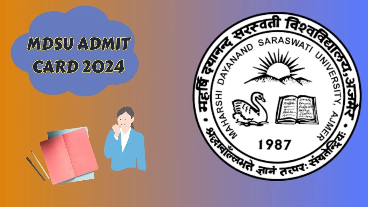 MDSU Admit Card 2024 (Announced) BA Part 1 @ mdsuajmer.ac.in