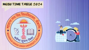 MGSU Time Table 2024 (Pdf Out) at mgsubikaner.ac.in