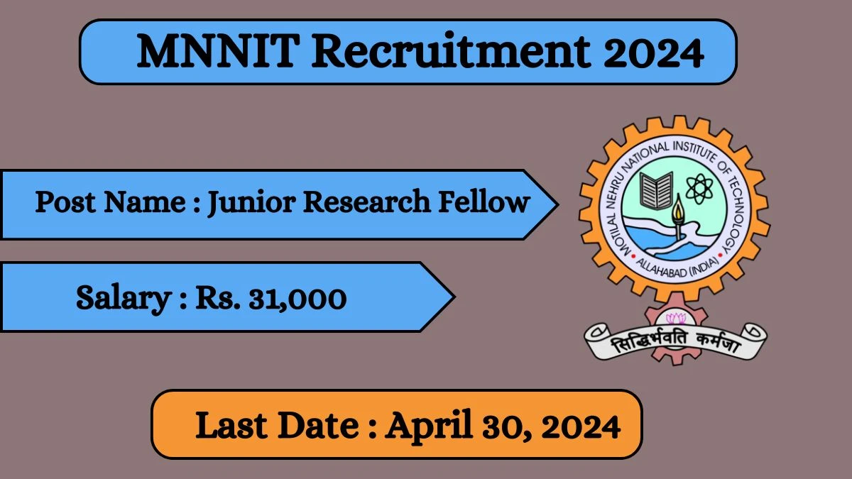 MNNIT Recruitment 2024 Salary Up to 31,000 Per Month, Check Posts, Vacancies, Age, Qualification And How To Apply