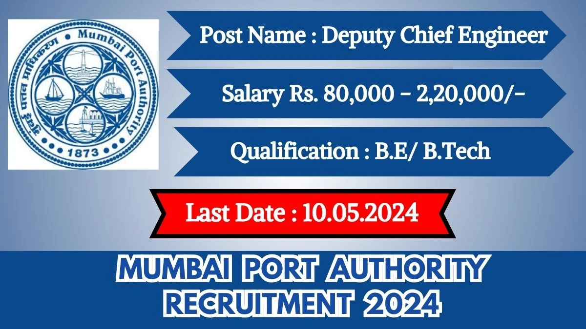 Mumbai Port Authority Recruitment 2024 New Opportunity Out, Check Post, Salary, Qualification and Application Procedure