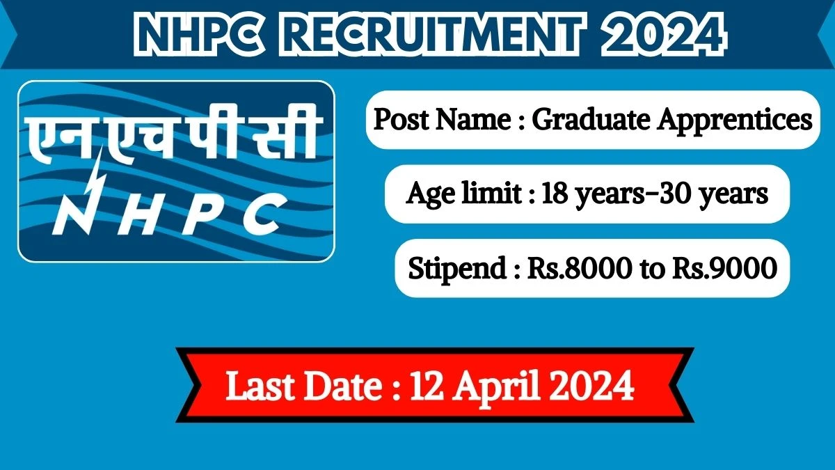 NHPC Recruitment 2024 Apply for 17 Graduate Apprentices Jobs @ nhpcindia.com