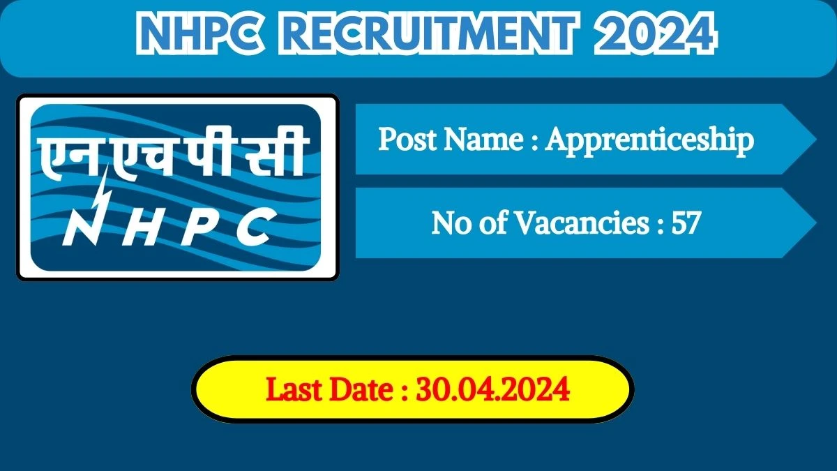NHPC Recruitment 2024 New Opportunity Out, Check Vacancy, Post, Qualification and Application Procedure