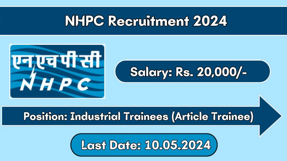 NHPC Recruitment 2024 New Opportunity Out, Check Vacancy, Post, Qualification and Application Procedure