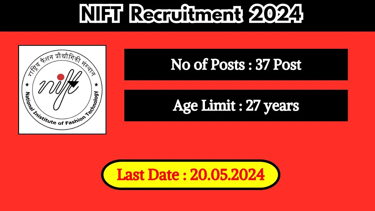 NIFT Raebareli Recruitment 2024 New Notification Out, Check Post, Salary, Age, Qualification And Other Vital Details